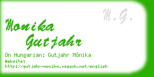 monika gutjahr business card